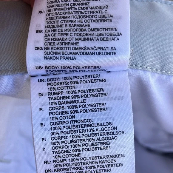 Adidas ClimaLite Light Gray Performance Golf Pants, 40X32 - Picture 5 of 9